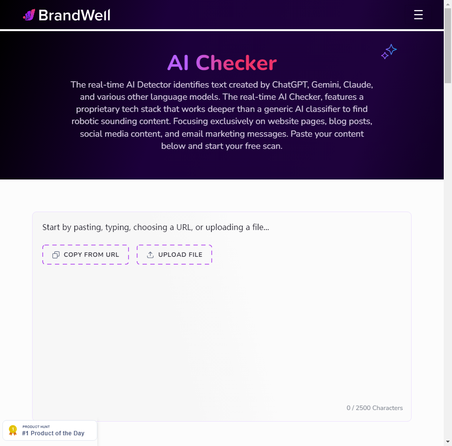 The AI Detector is a Real-time AI Checker and ChatGPT Detector |